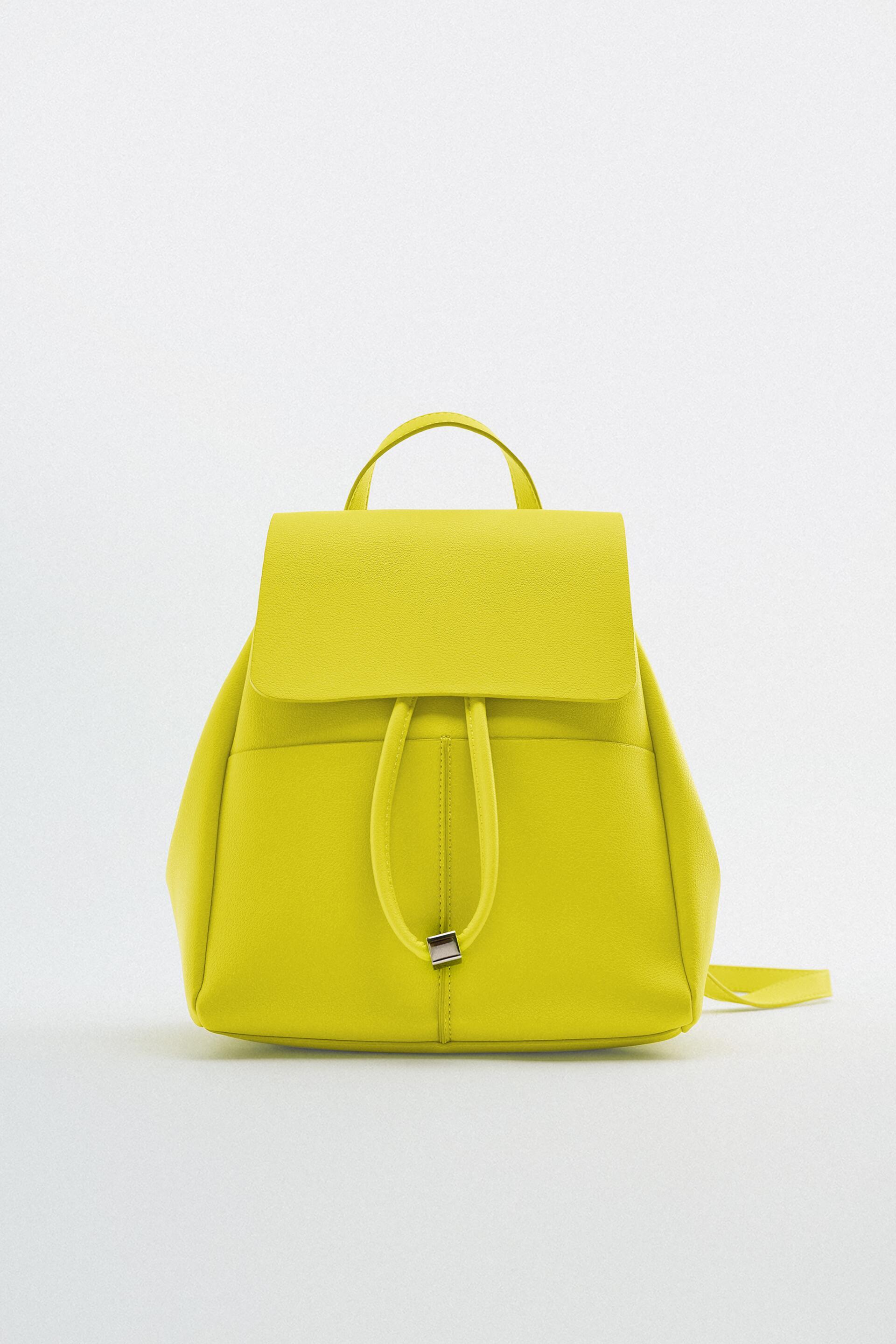 Mochila amarilla zara clearance